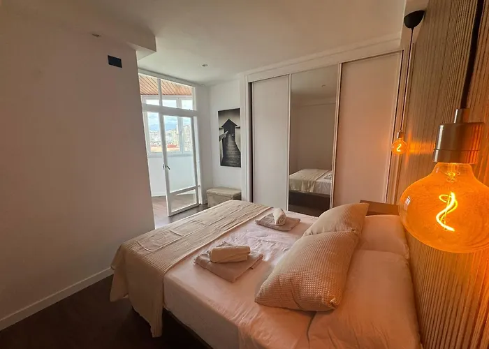 Con Vistas Al Mar Piso 16 Y A 5 Min De La Playa De Canteras Casa Carmela דירה *